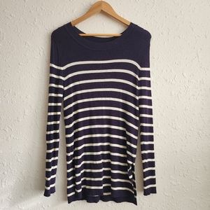 Vintage CATO Women's Striped Sweater